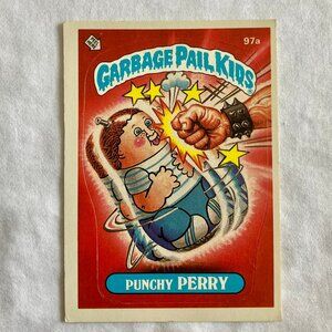 Garbage Pail Kids Card 1986 Topps - 97a Punchy Perry
